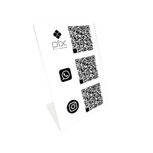 Placa Três Qrcodes